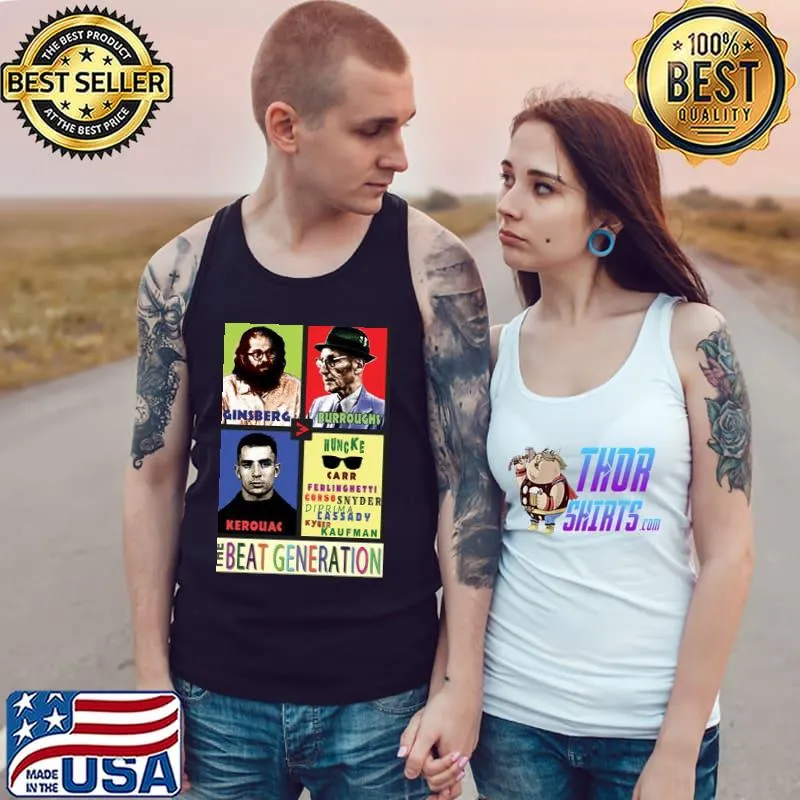 Ginsberg burroughs kerouac and the beat generation trending s Tank Top