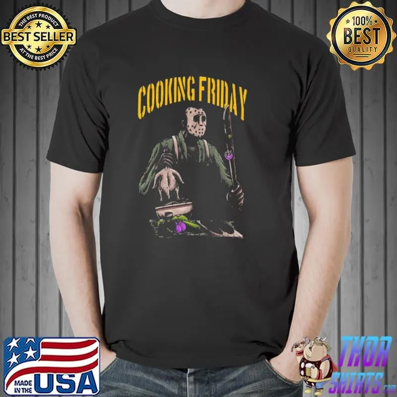 Halloween horror cooking friday 13th jason film trending shirt