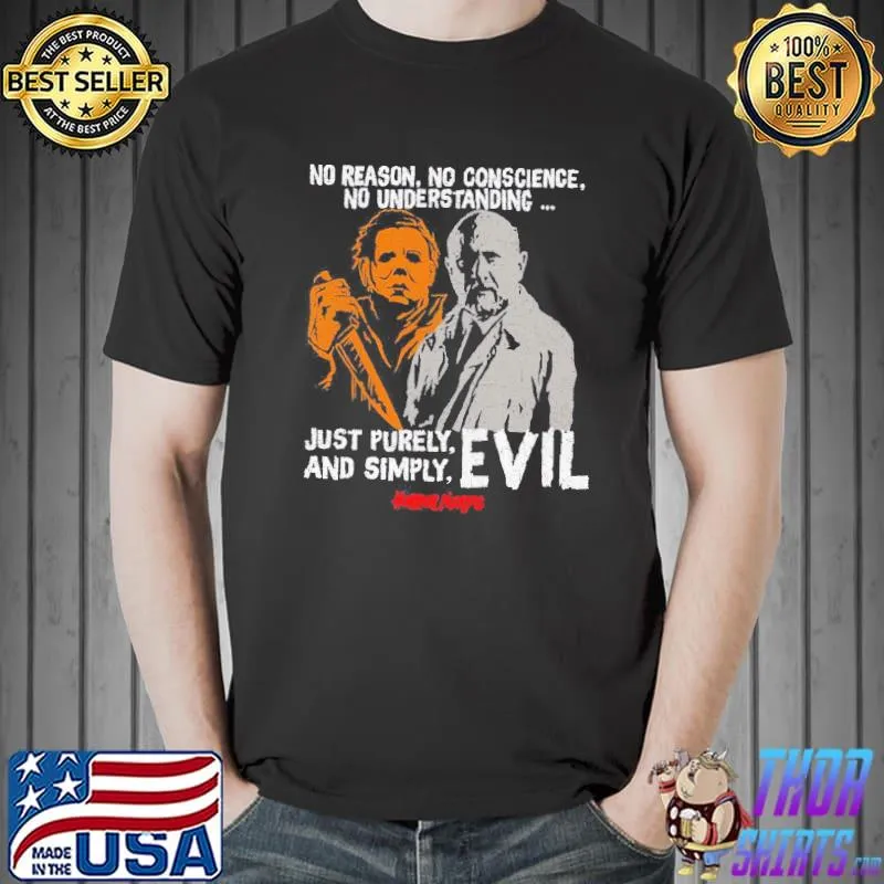 Halloween michael myers haddonfield purely and simply evil trending shirt