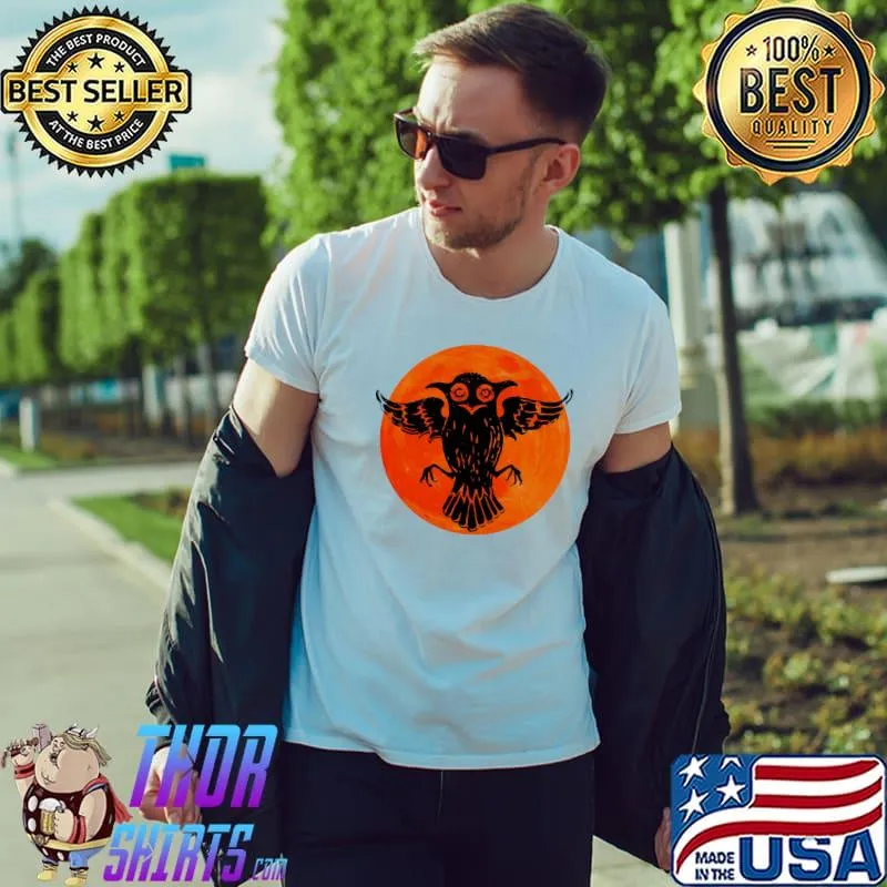 Halloween moon owl trending shirt