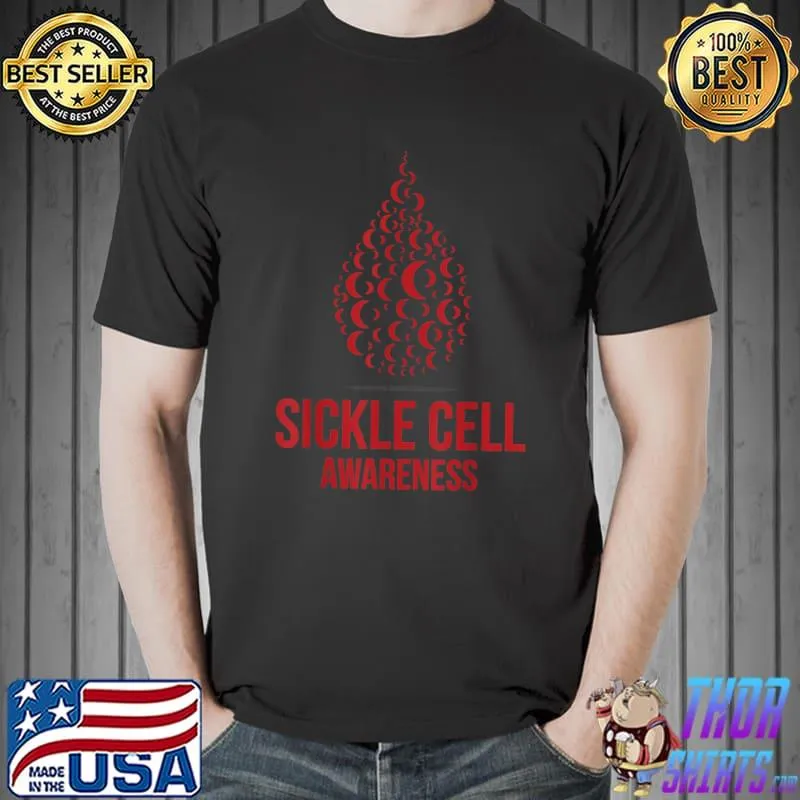 I Wear Burgundy Ribbon Sickle Cell Awareness September T-Shirt