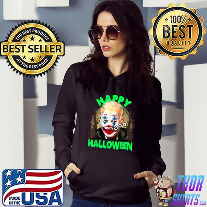 Joe Biden Clown Boo Moon Halloween Costume Trump Halloween T-Shirt Hoodie