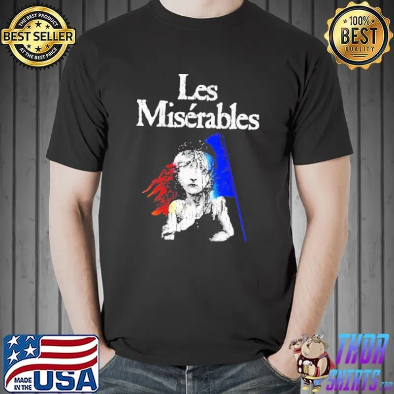 Les miserables aesthetic design shirt