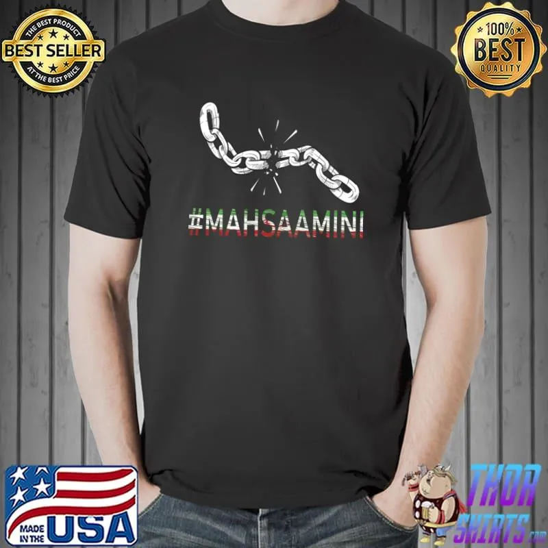 Life Freedom Rise With The Women Mahsaamini Chain T-Shirt