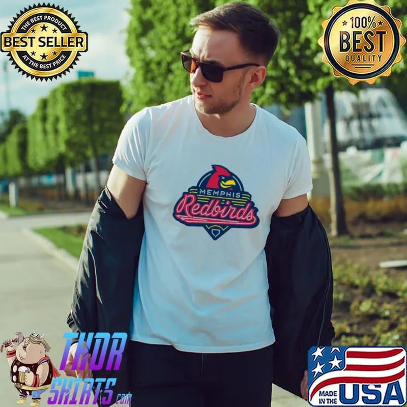 Memphis redbirds neon sign logo baseball trending shirt