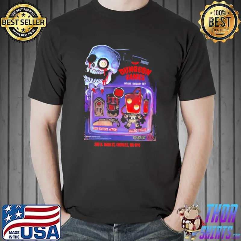 Monster shop vintage retro funny horror gamer funny halloween shirt