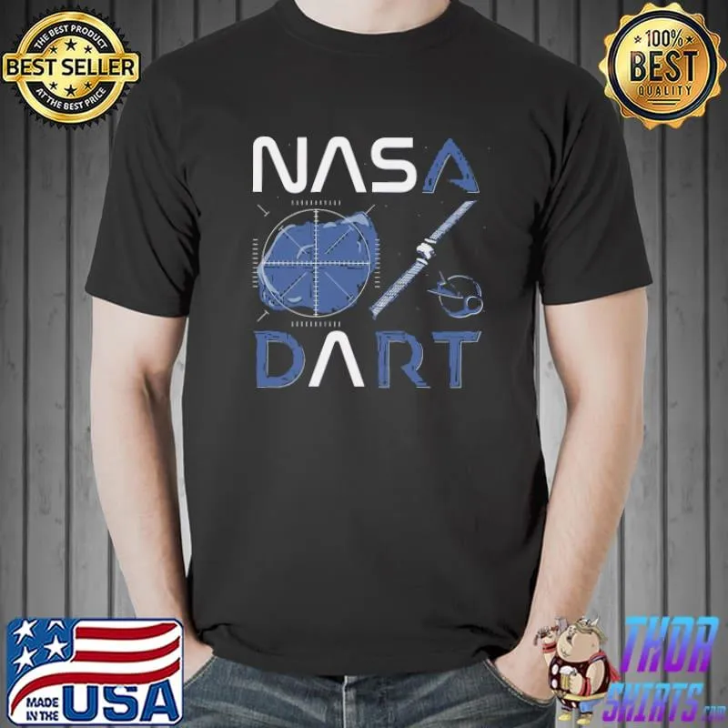 Navy art nasa dart double asteroid redirection test shirt