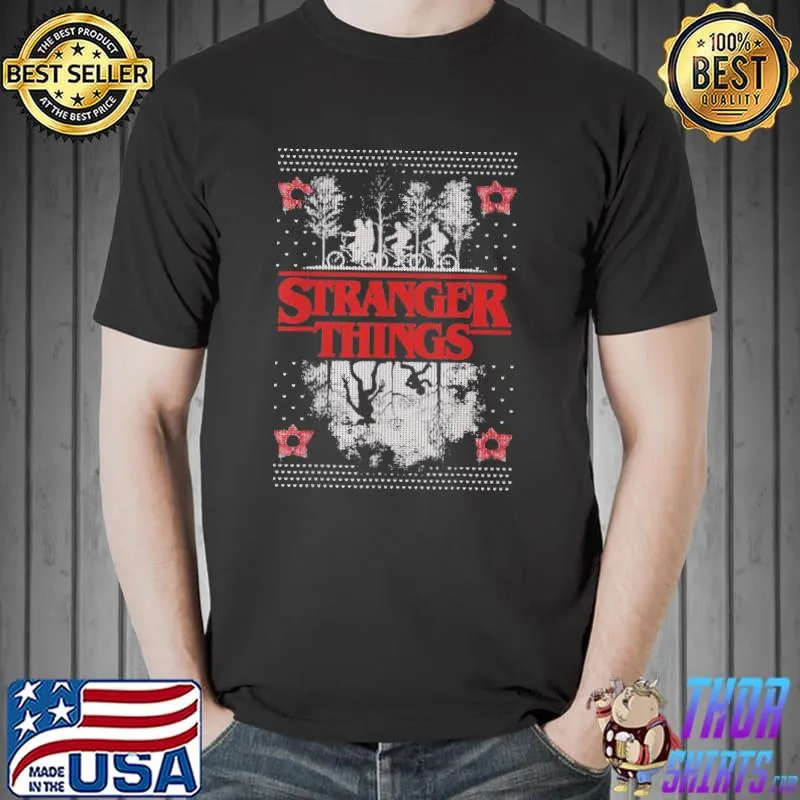 Netflix stranger things ugly christmas shirt