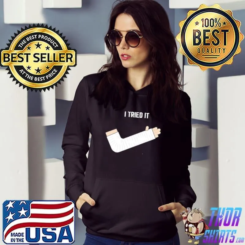 Nike logo I tried it the try guys s Hoodie
