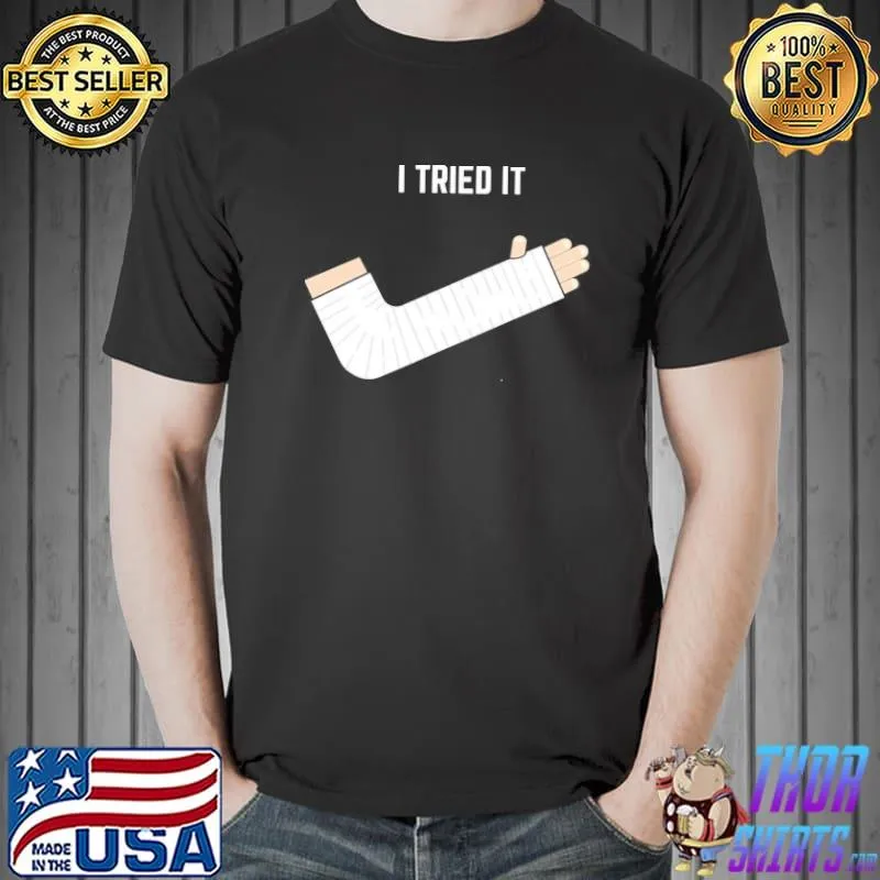 Nike logo I tried it the try guys shirt