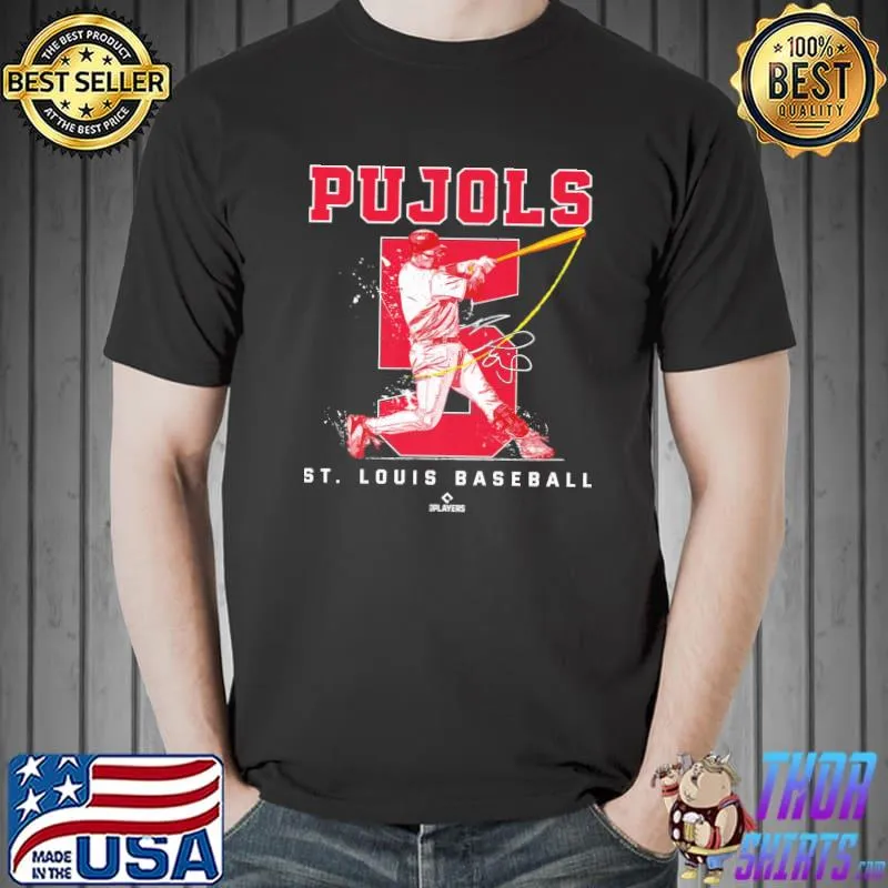 Number and portrait albert pujols st louis mlbpa albert pujols shirt