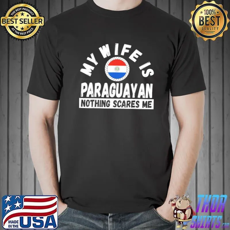 Paraguayan wife Paraguay heritage roots flag husband wedding shirt