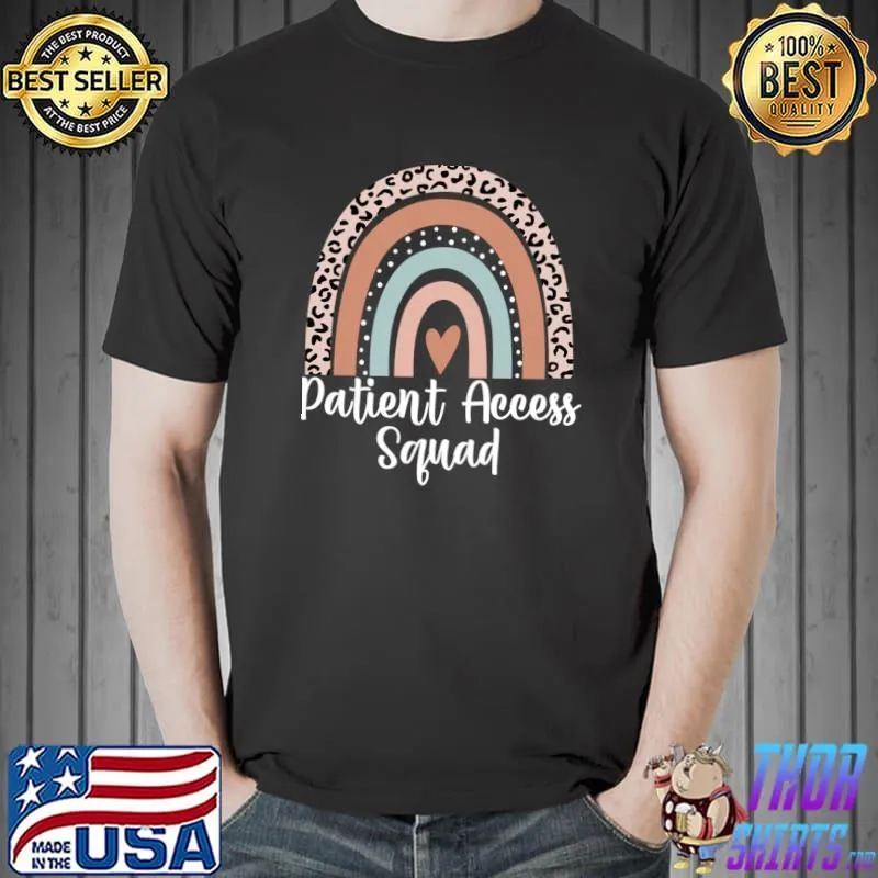 Patient Access Squad Rainbow Leopard Team T-Shirt