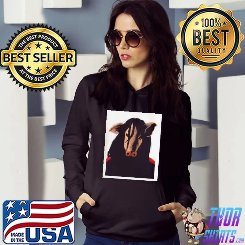 Pig face jigsaw halloween trending s Hoodie