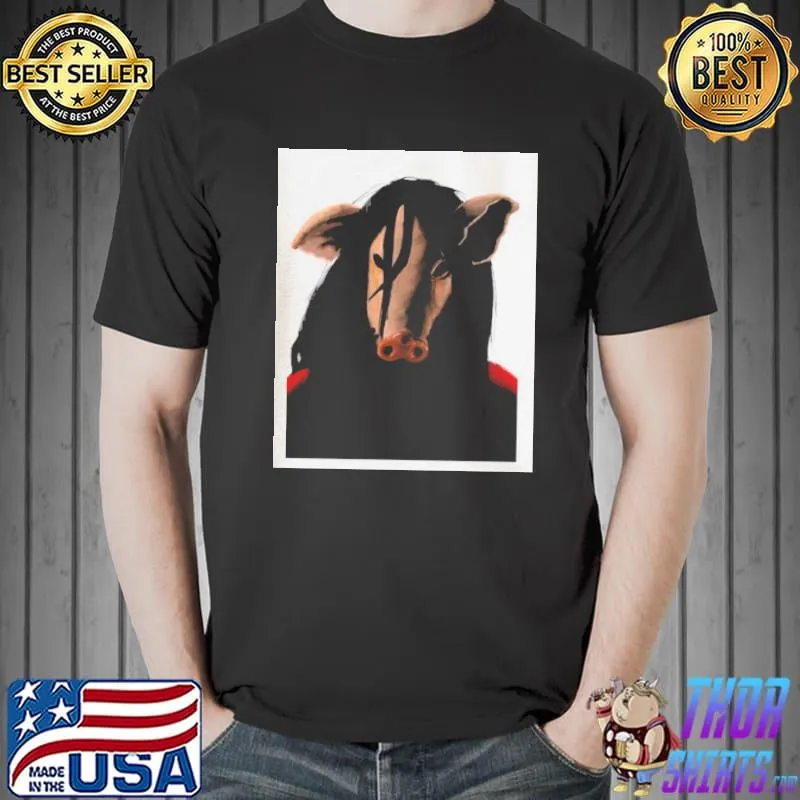 Pig face jigsaw halloween trending shirt