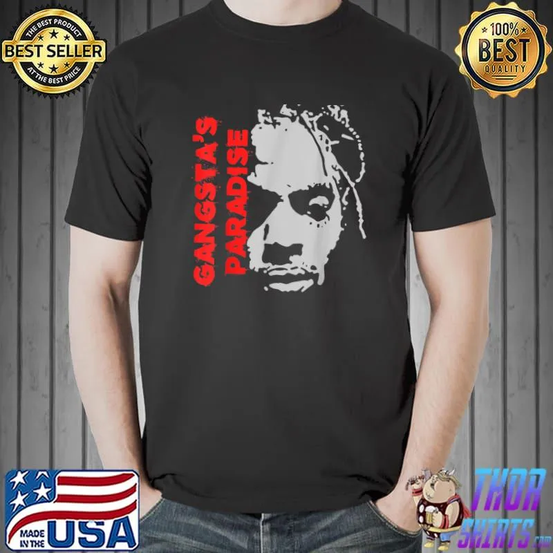 Rap Music Gangstas Paradise Hip Hop Vintage T-Shirt