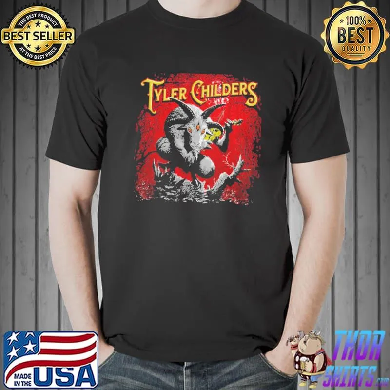 Red design tyler childers art Texas band concerts shirt