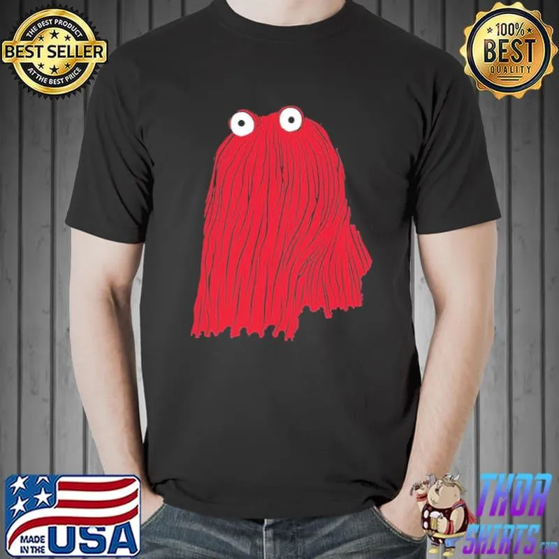 Red guy don't hug me I'm scared shirt