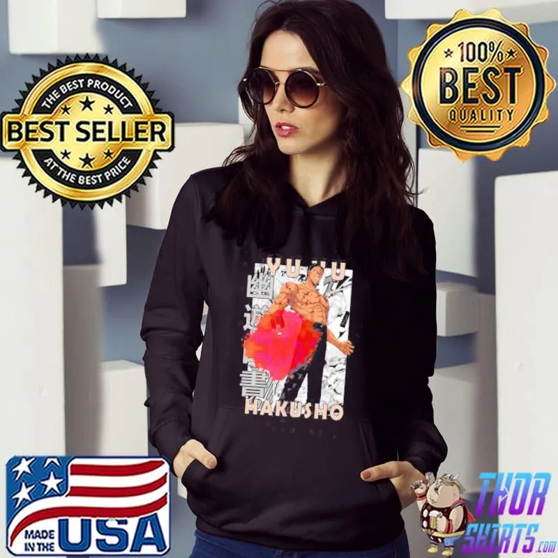 Shinobu sensuI ghost files yuyu hakusho manga style design s Hoodie