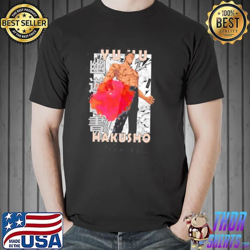 Shinobu sensuI ghost files yuyu hakusho manga style design shirt