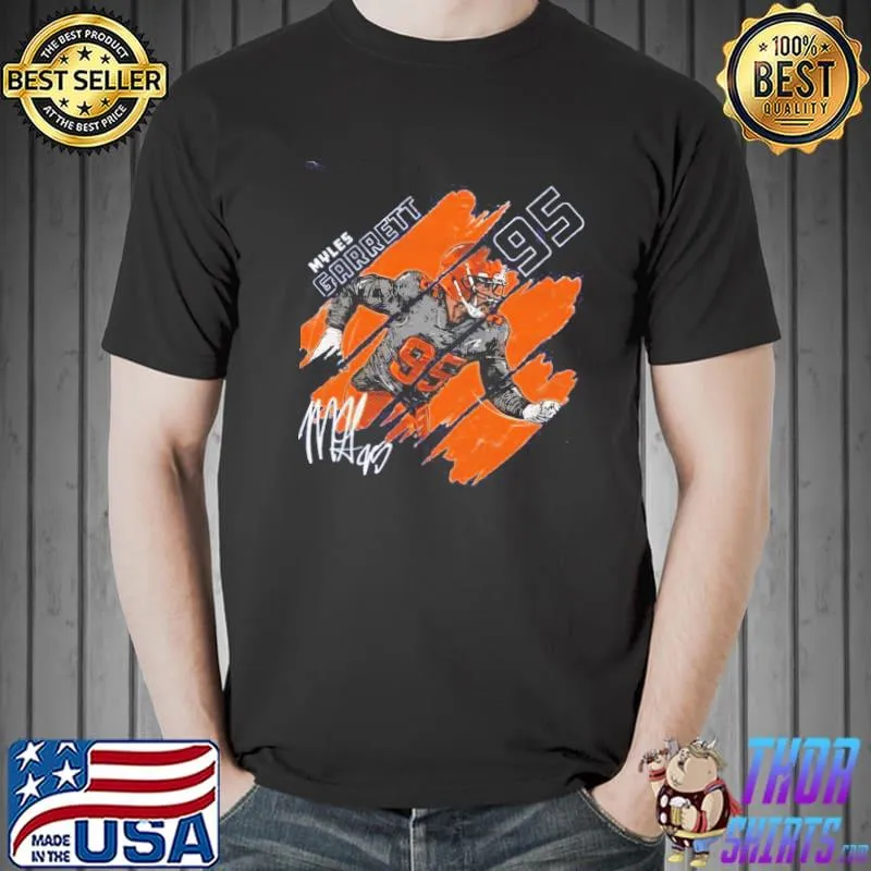Signature 95 Cleveland browns myles garrett shirt