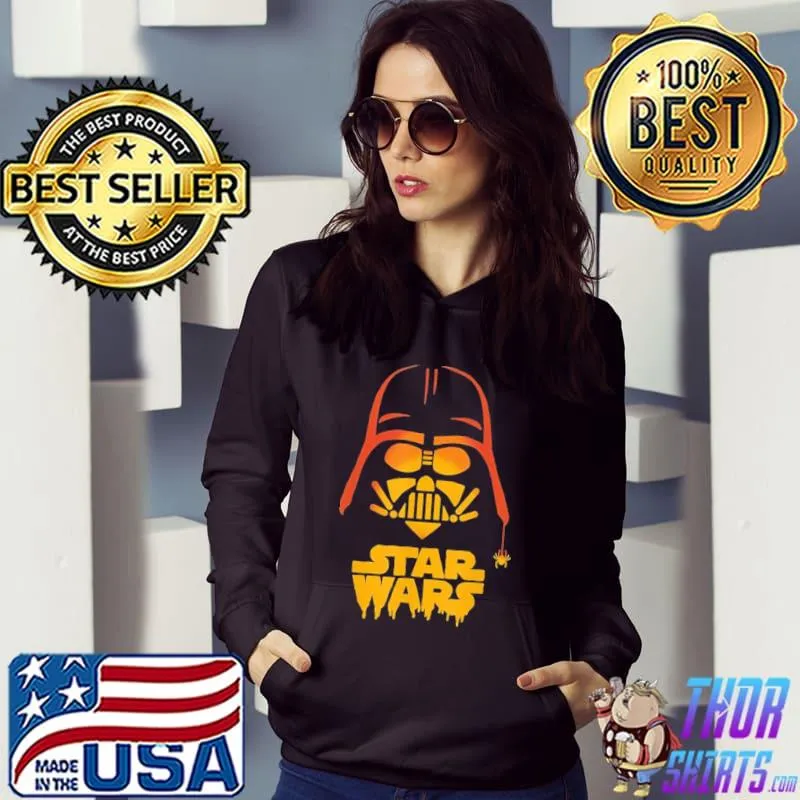 Star wars darth Vader halloween Jack o lantern Star wars halloween retro art s Hoodie