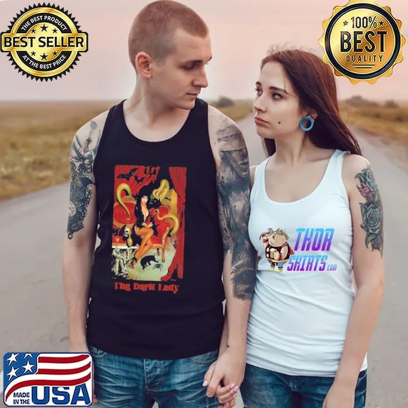 The dark lady elvira mistress of the dark tarot card trending s Tank Top