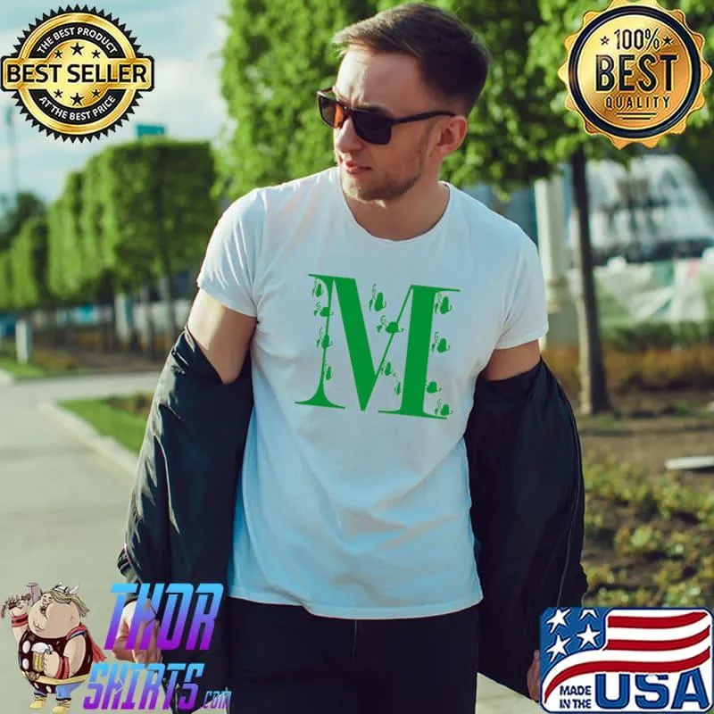 The letter m in creeper trending shirt