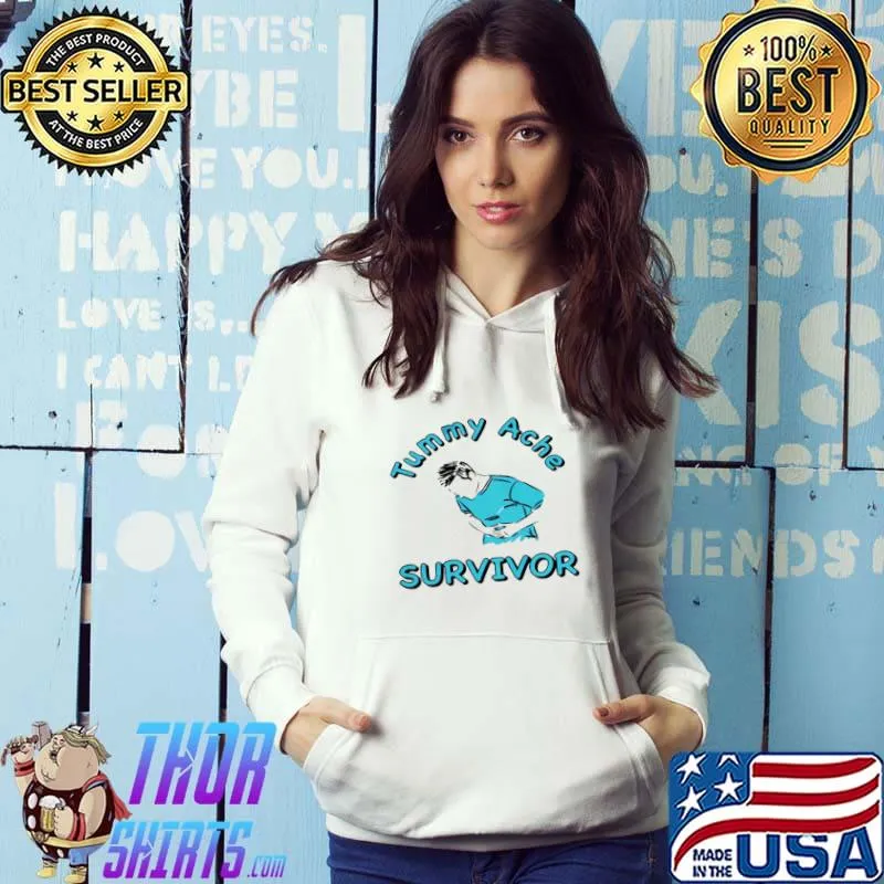 Tummy ache survivor funny design s Hoodie