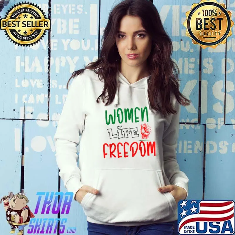 Women Life Freedom Strong Hand Iran T-Shirt