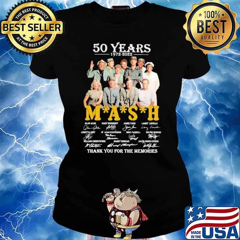 50 Years 1972 2022 Mash Thank You For The Memories Shirt Ladies tee