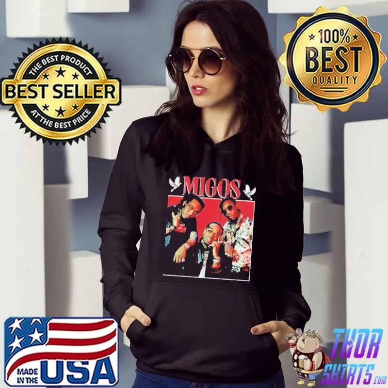 90's vintage art migos trending classic s Hoodie