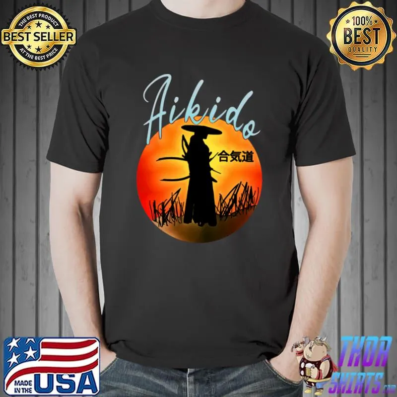 Aikido Japanese Style Martial Artist Jujitsu Judo Japan Vintage T-Shirt