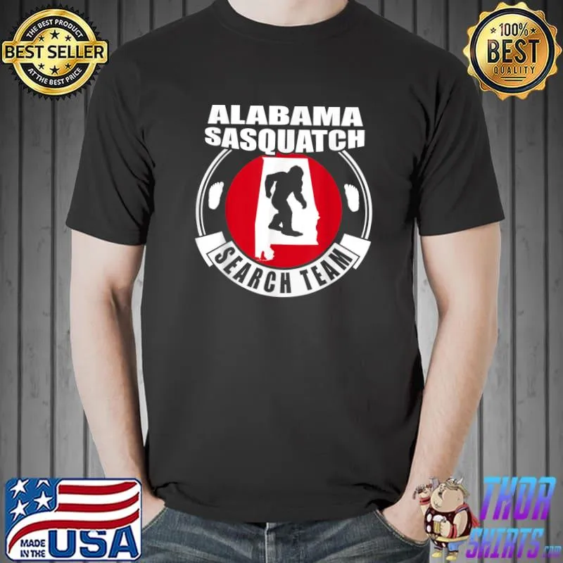 Alabama Sasquatch Search Team Flag Sport Lover T-Shirt
