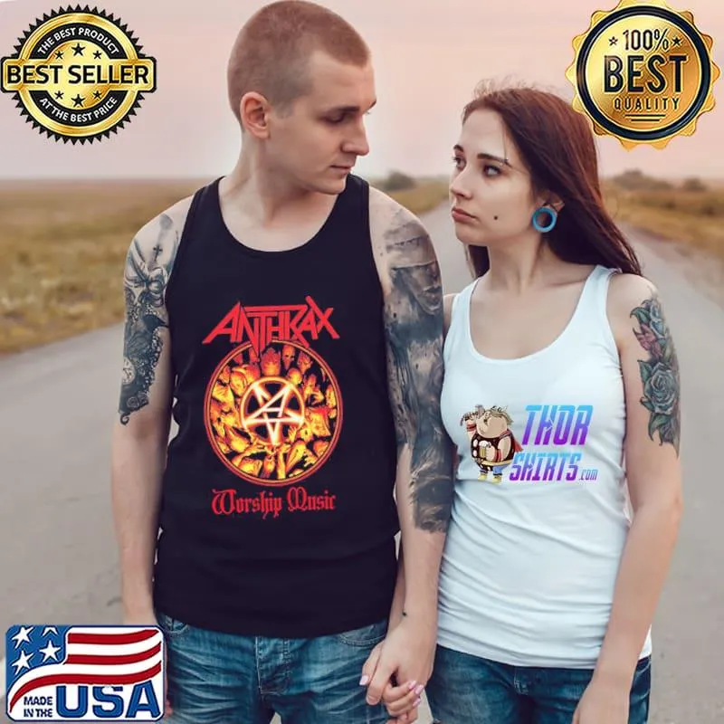 Anthrax worship music heavy metal music merchandise trending classic s Tank Top