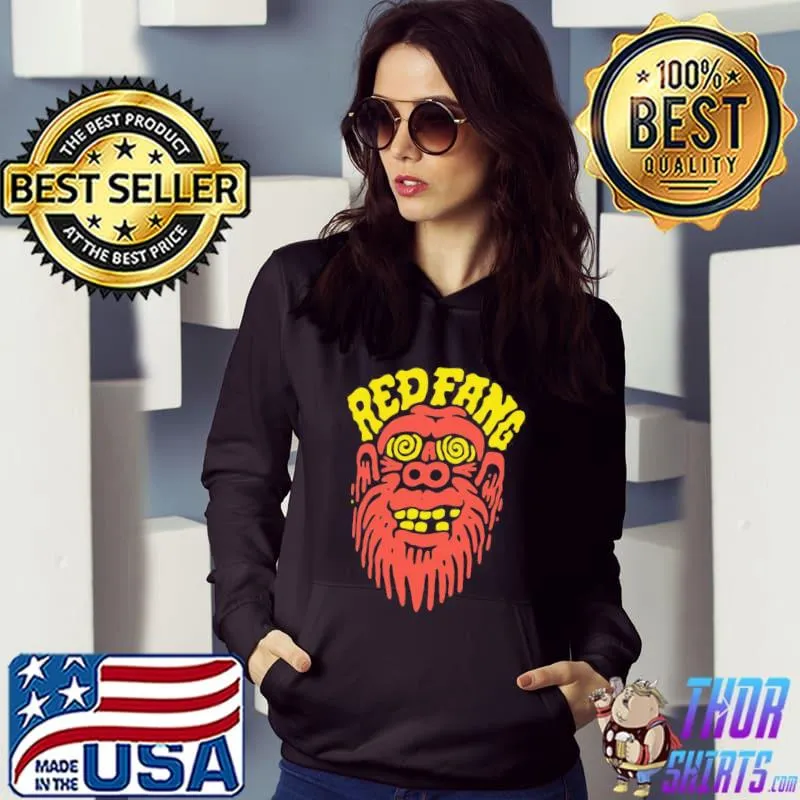 Bigfoot logo design red fang classic s Hoodie