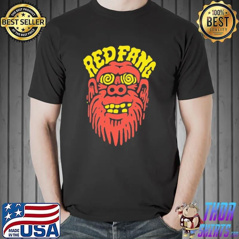 Bigfoot logo design red fang classic shirt