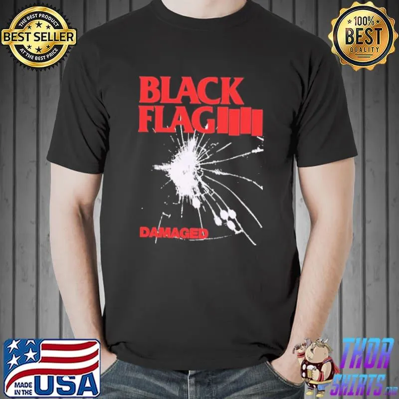 Black flag damaged trending classic shirt