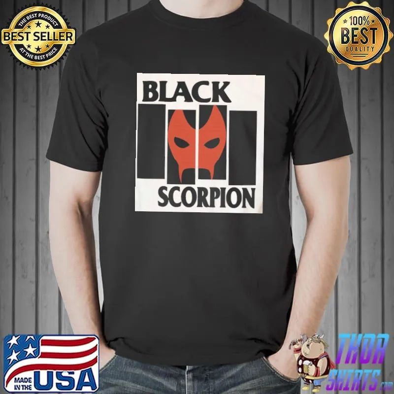 Black scorpion black flag inspired classic shirt