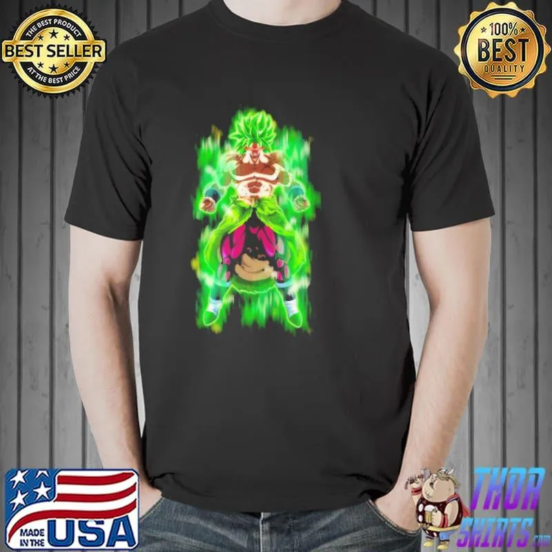 Broly graphic dragon ball shirt
