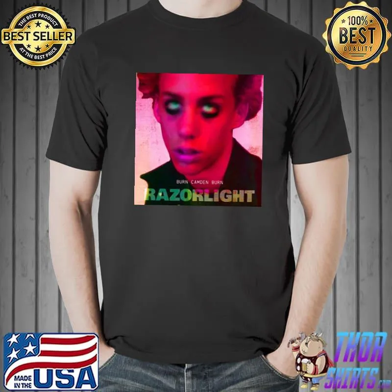 Burn camden burn razorlight indie rock band music art trending shirt