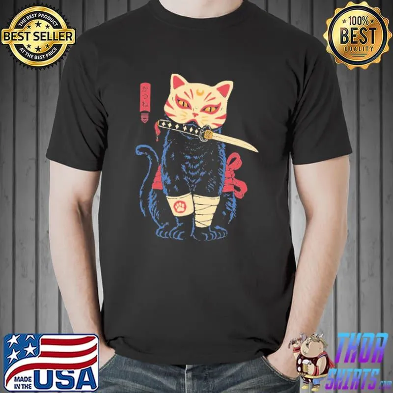 Catsune cat demon slayer kimetsu no yaiba shirt
