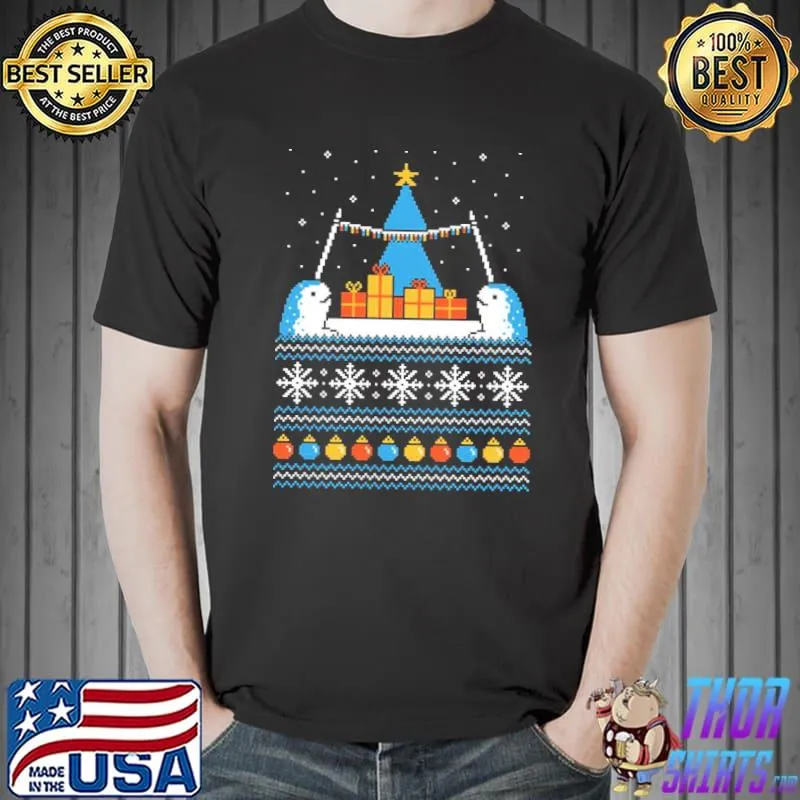 Christmas narwhals ugly christmas classic shirt