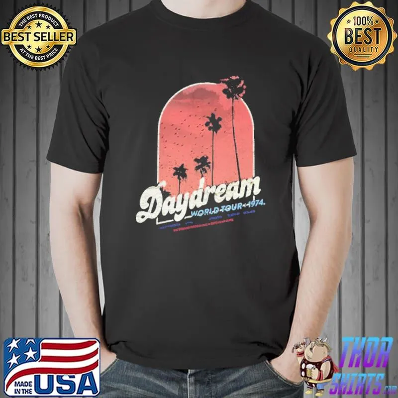 Colorful art daydream world tour 1974 trending shirt