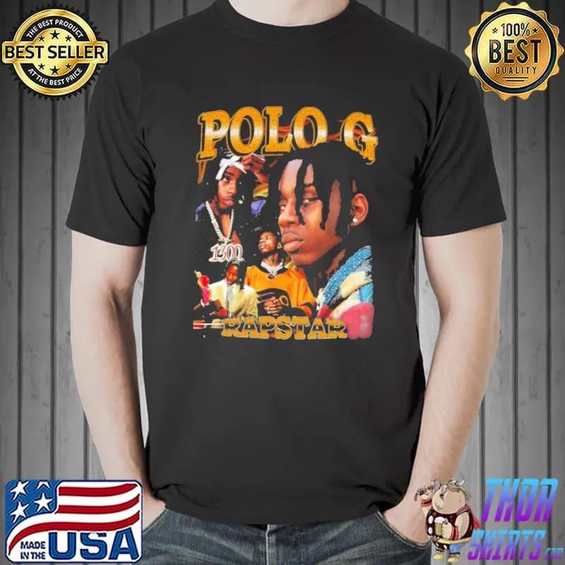 Cool polo g rapstar bootleg design shirt