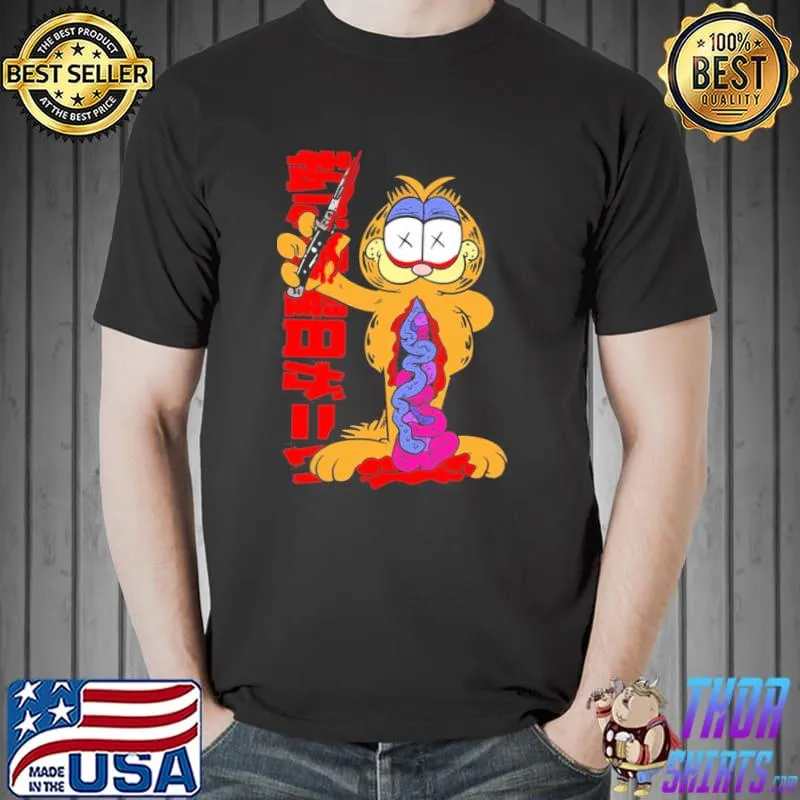 Creepy harakirI garfield classic shirt