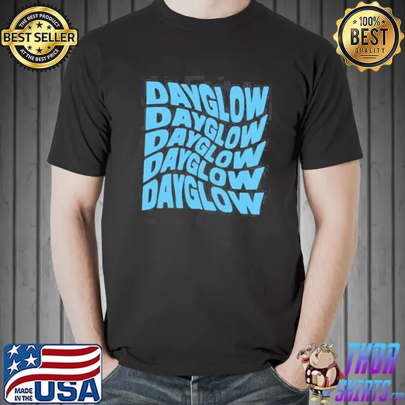 Dayglow blue text art trending classic shirt