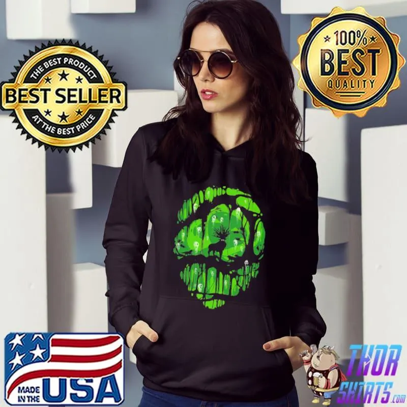 Deer of the forest princess mononoke ghiblI silhouette classic s Hoodie