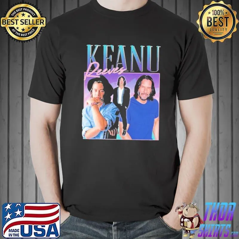 Design 90s vintage homepage keanu reeves shirt