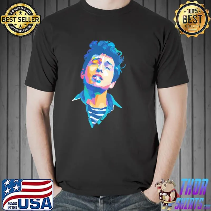 Digital portrait bob dylan classic shirt
